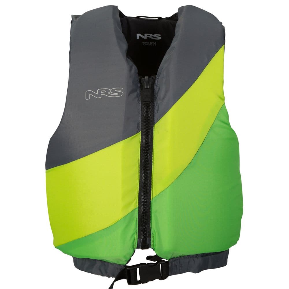 Featuring the Crew Youth PFD kid's pfd manufactured by NRS shown here from one angle.