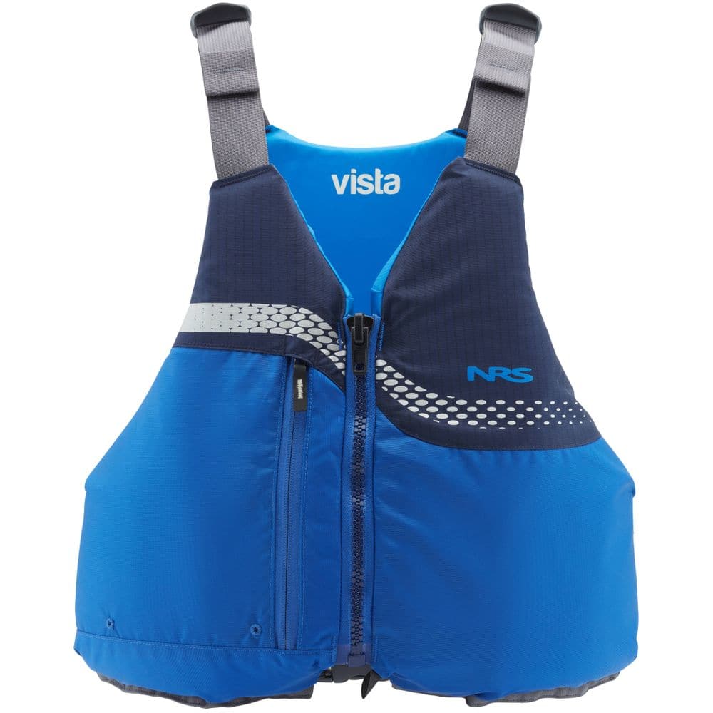 Featuring the Vista PFD men's pfd manufactured by NRS shown here from one angle.