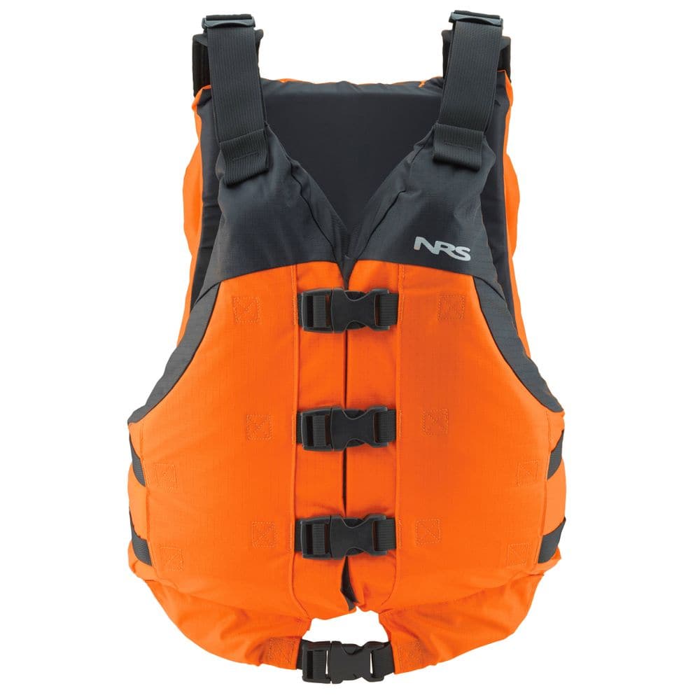Featuring the Big Water V PFD men's pfd manufactured by NRS shown here from a second angle.