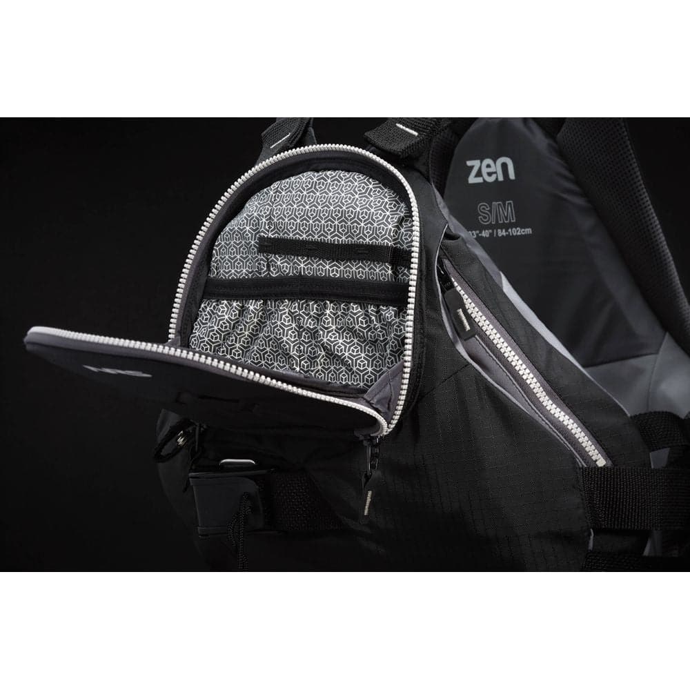 Featuring the Zen Rescue PFD rescue pfd manufactured by NRS shown here from a twenth fifth angle.