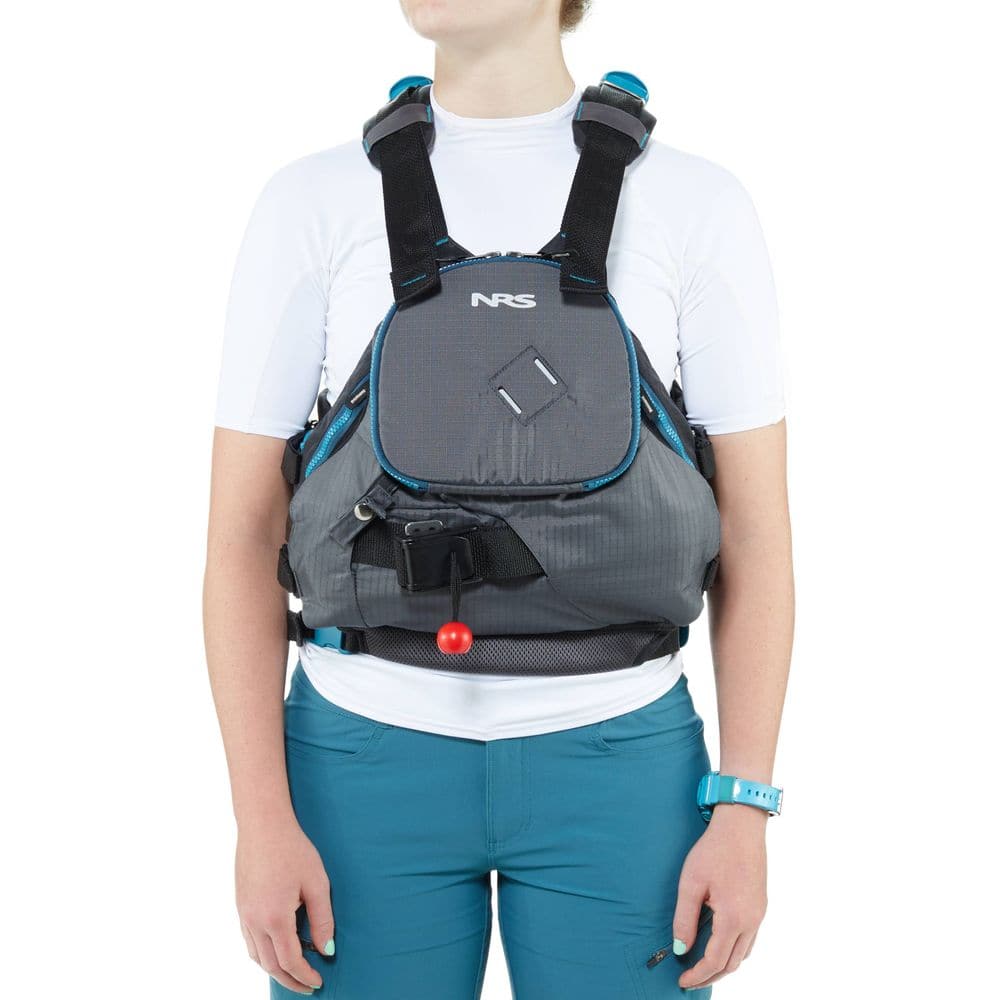 Featuring the Zen Rescue PFD rescue pfd manufactured by NRS shown here from a fifteenth angle.