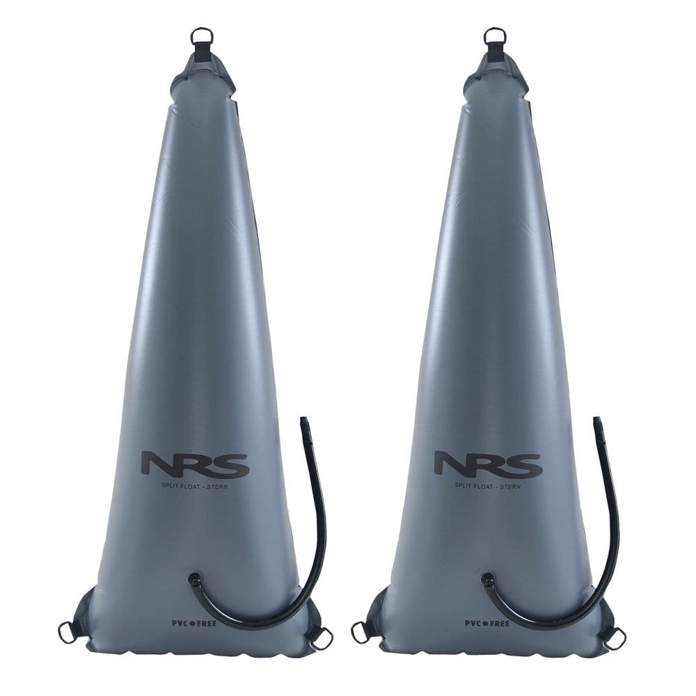 Featuring the Split Stern Float Bags kayak flotation, kayak outfitting manufactured by NRS shown here from one angle.