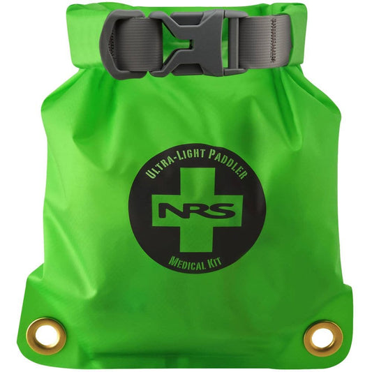 Featuring the Ultra-Light Paddler Medical Kit emergency, first aid manufactured by NRS shown here from one angle.