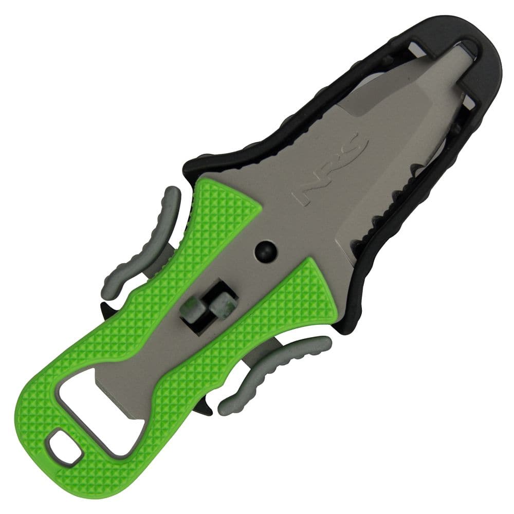 Featuring the Co-Pilot Knife hardware, knife manufactured by NRS shown here from an eighth angle.