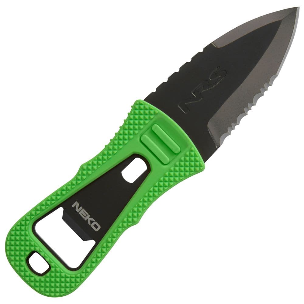 Featuring the Neko Knife hardware, knife manufactured by NRS shown here from an eighth angle.