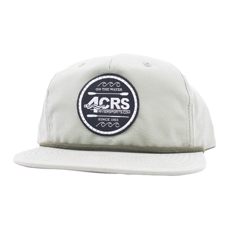 Featuring the 4CRS Pops Patch Hat 4crs logo wear, hat, men's sun wear, men's swim wear, women's sun wear, women's swim wear manufactured by Capture shown here from a third angle.