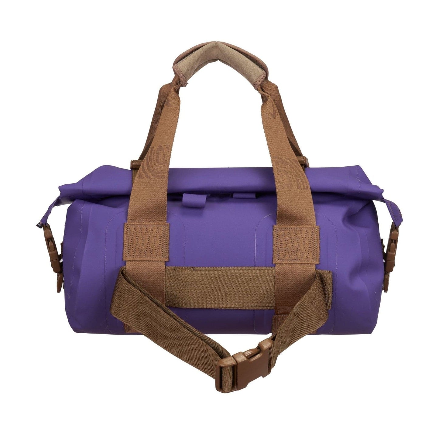 A Watershed Goforth Duffel in purple on a white background.