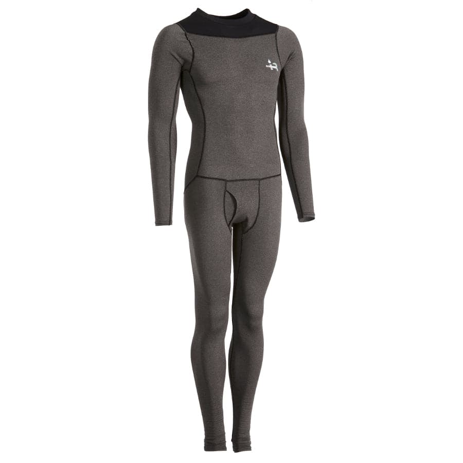 Featuring the K2 Union Suit men's thermal layering manufactured by Immersion Research shown here from one angle.