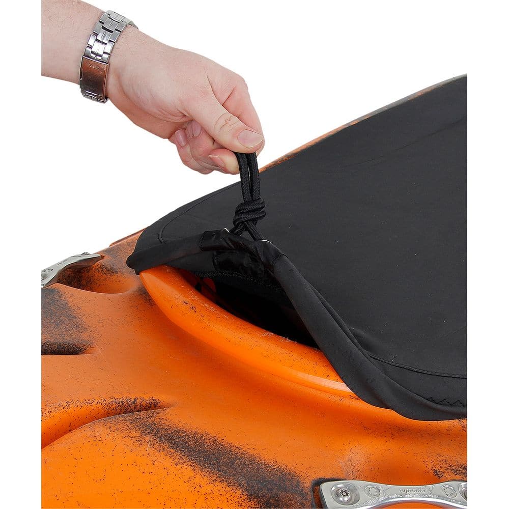 Featuring the Super Stretch Cockpit Cover kayak flotation, kayak outfitting, whitewater spray skirt manufactured by NRS shown here from a second angle.