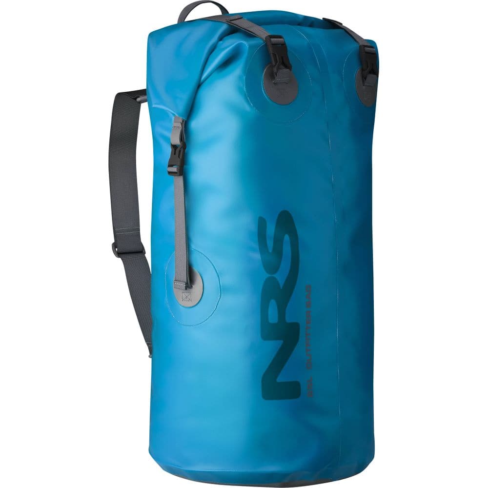 Featuring the Outfitter Drybag dry bag manufactured by NRS shown here from a fourth angle.