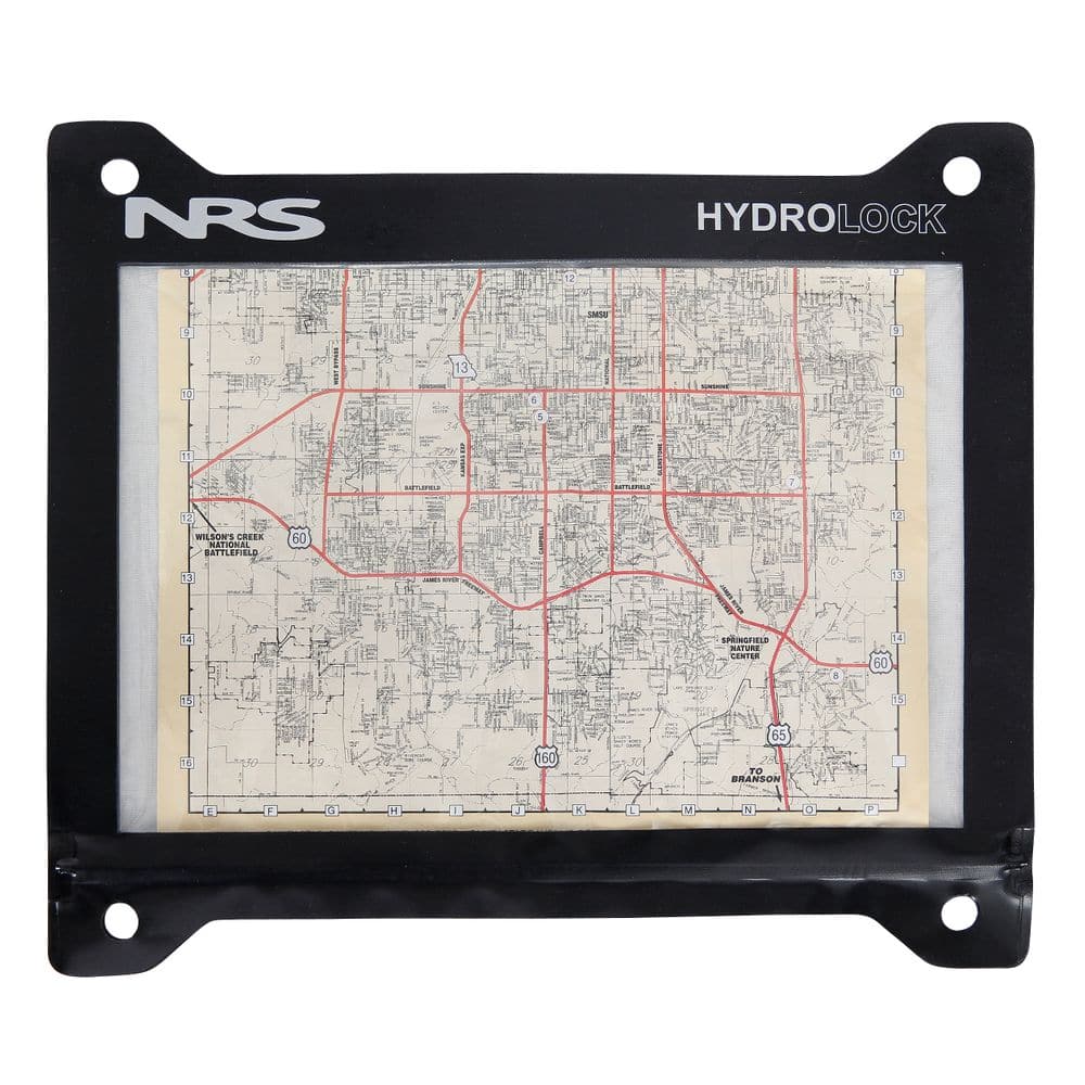 Featuring the Hydrolock Mapcessory Map Case dry bag, guide book manufactured by NRS shown here from a fifth angle.
