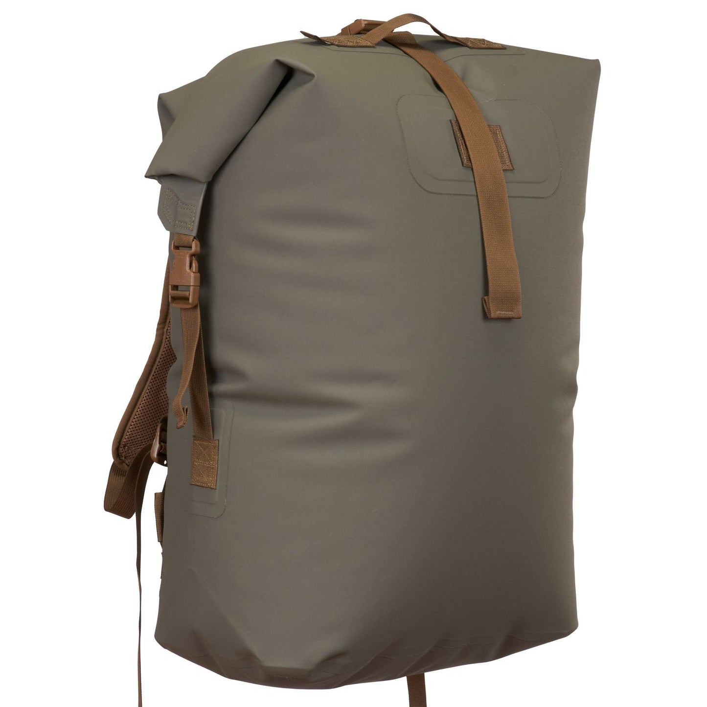 Featuring the Westwater Drypack dry bag manufactured by Watershed shown here from a fifth angle.