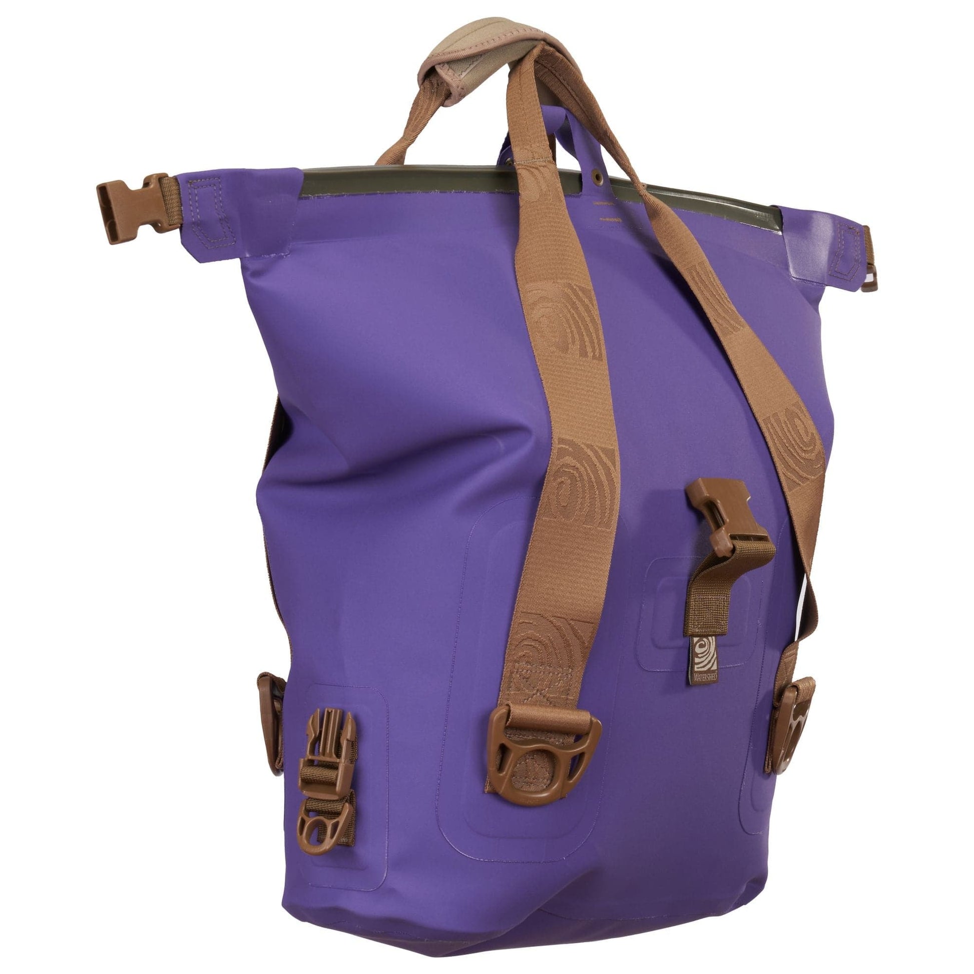 Featuring the Largo Tote dry bag manufactured by Watershed shown here from a fifth angle.