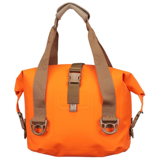 Featuring the Largo Tote dry bag manufactured by Watershed shown here from one angle.