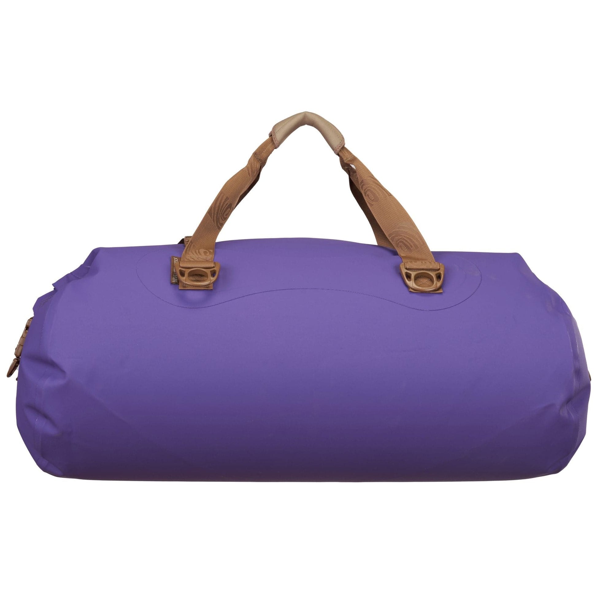 Featuring the Colorado Duffel dry bag manufactured by Watershed shown here from one angle.