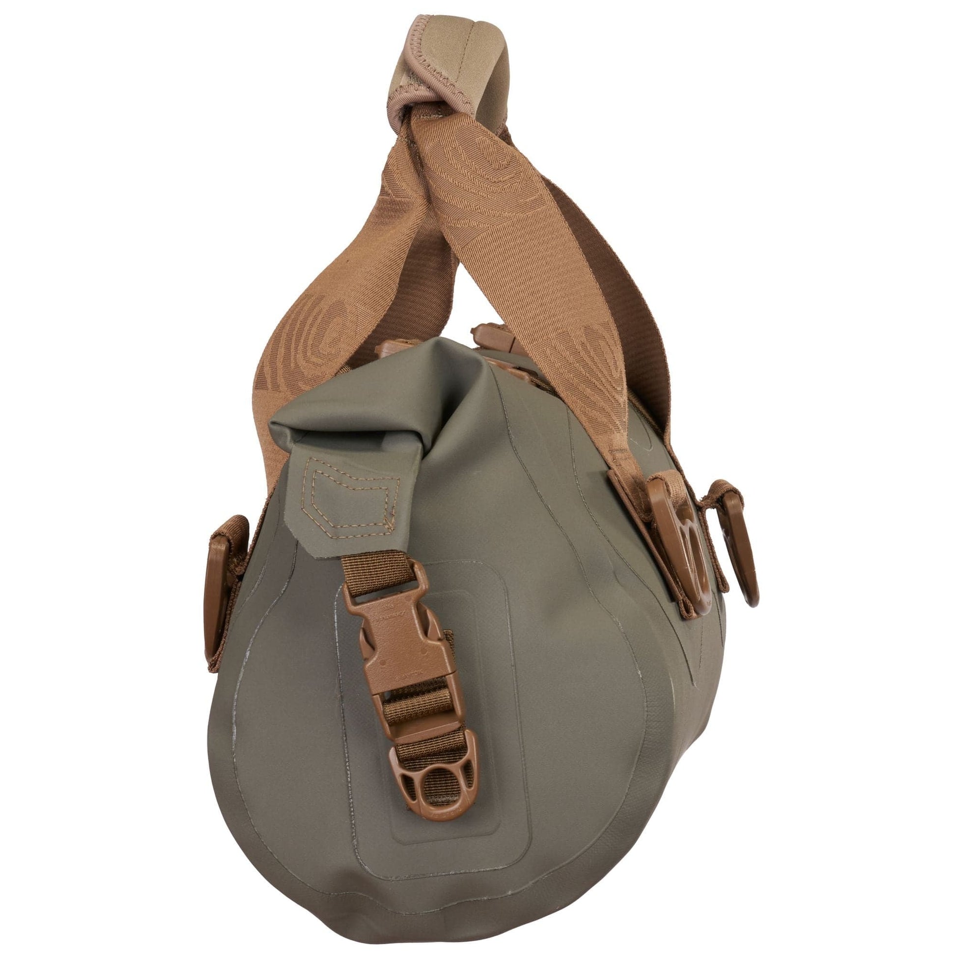 Featuring the Ocoee Duffel dry bag, gift for kayaker manufactured by Watershed shown here from a third angle.