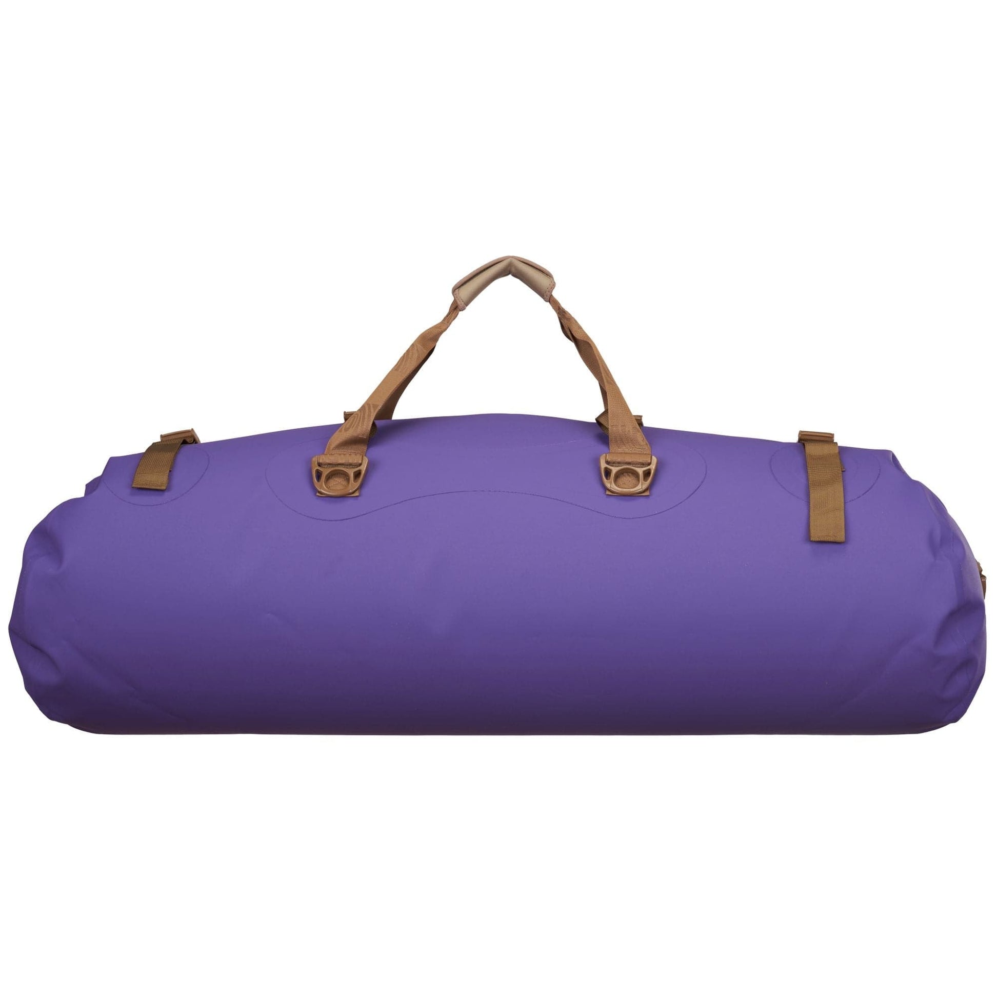 Featuring the Mississippi Duffel dry bag manufactured by Watershed shown here from a fourth angle.