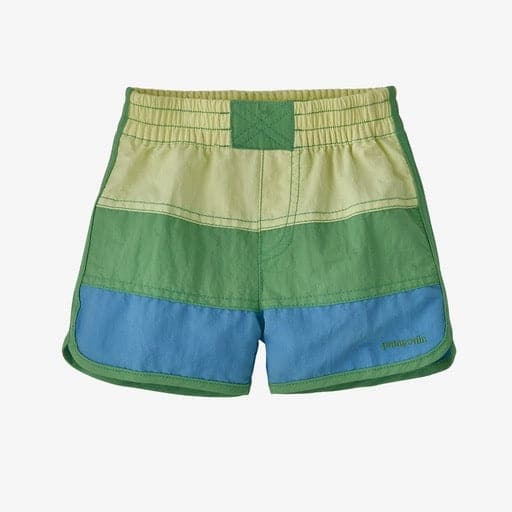 Featuring the Patagonia Baby Boardshorts kid's and babies, kid's thermal layering manufactured by Patagonia shown here from a third angle.