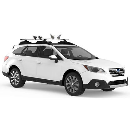 Featuring the HandRoll Kayak Rollers bike mount, fishing accessory, rec kayak accessory, snow mount, tour kayak accessory, transport, water mount manufactured by Yakima shown here from a fourth angle.
