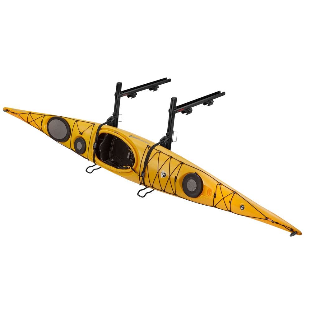 Featuring the ShowDown rec kayak accessory, tour kayak accessory, transport, water mount manufactured by Yakima shown here from a fourth angle.