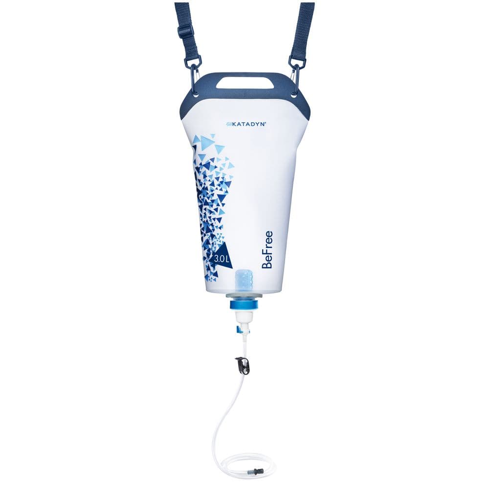 Featuring the Base Camp Pro Water Filter water manufactured by NRS shown here from a fourth angle.