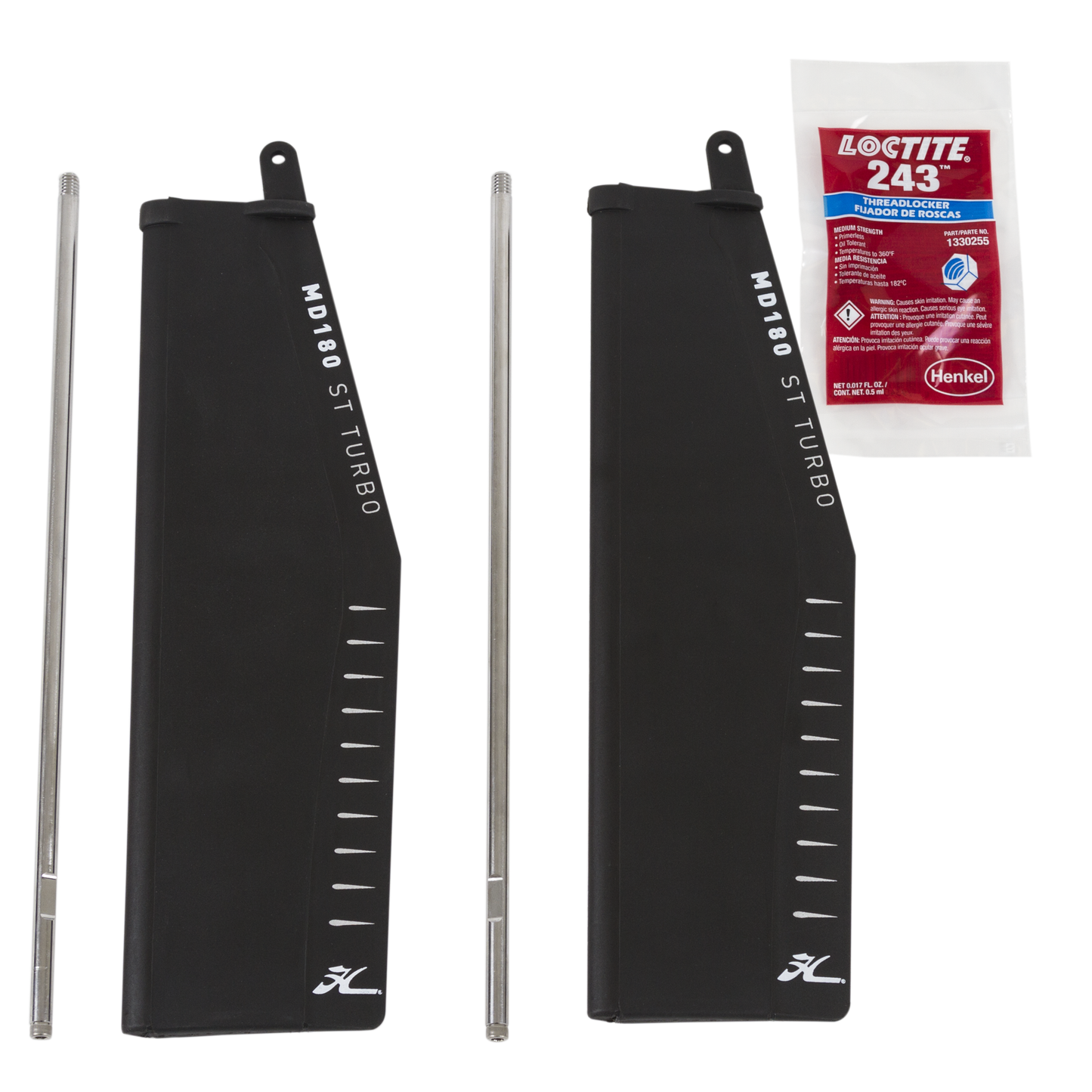 Featuring the MD180 V2 Turbo Fin Kit hobie accessory manufactured by Hobie shown here from one angle.