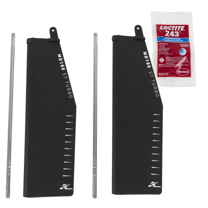 Featuring the MD180 V2 Turbo Fin Kit hobie accessory manufactured by Hobie shown here from one angle.
