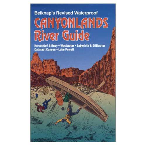 Featuring the Canyonlands River Guide guide book manufactured by Westwater Books shown here from one angle.