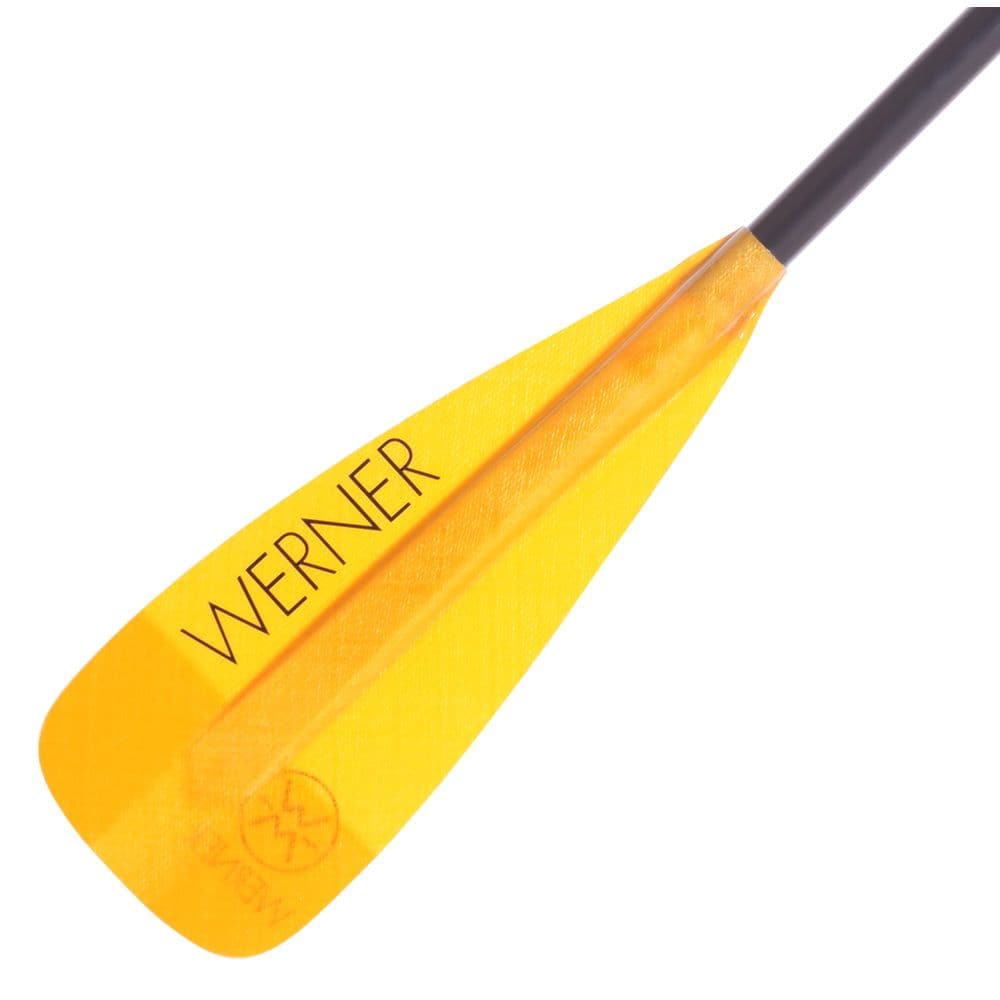 Featuring the Session 2pc Whitewater SUP Paddle 2-piece sup paddle manufactured by Werner shown here from one angle.