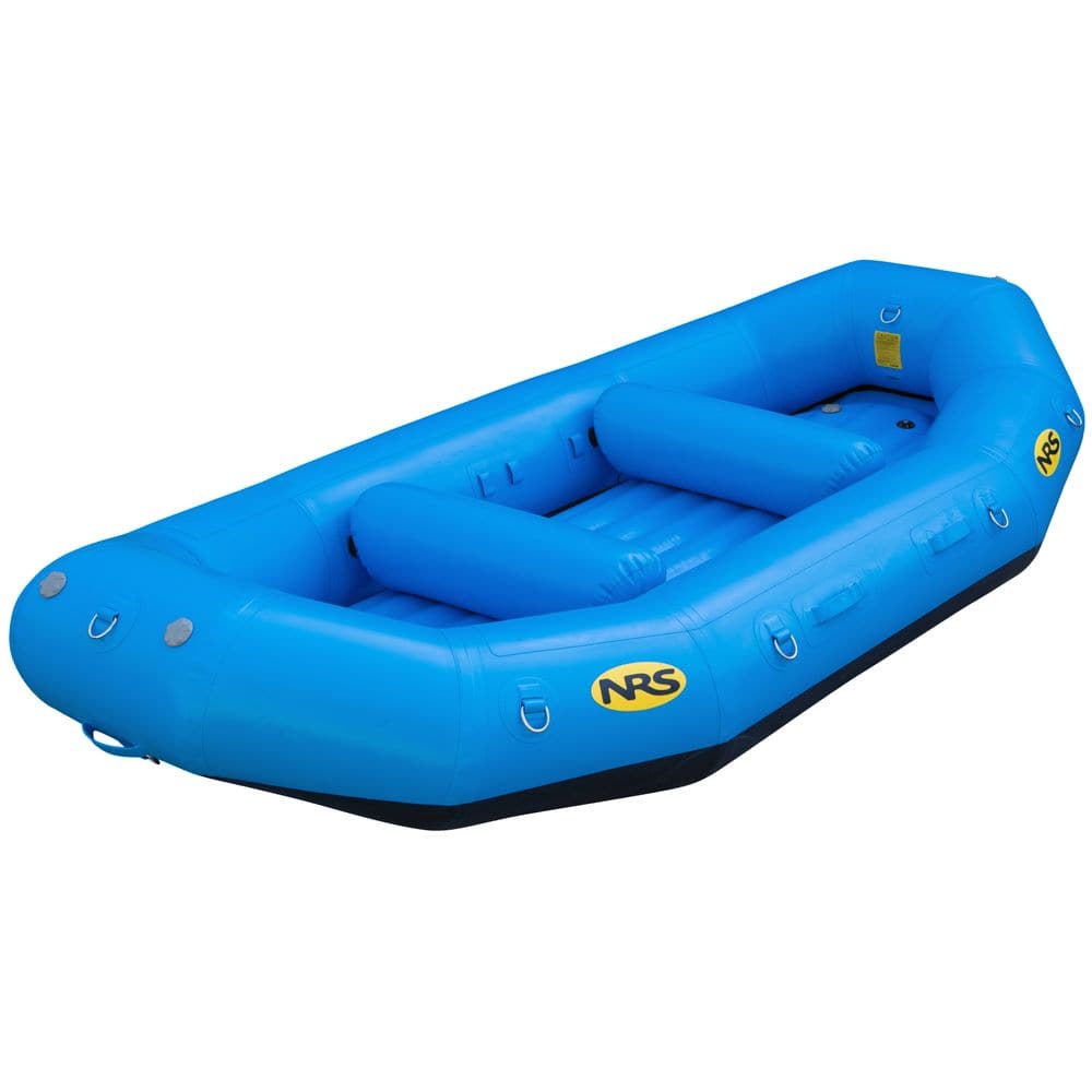 Featuring the E-Series Rafts raft manufactured by NRS shown here from one angle.