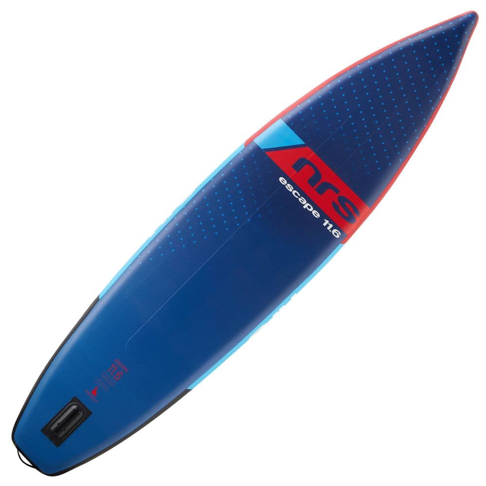 Featuring the Escape Inflatable SUP Boards inflatable sup, unavailable item manufactured by NRS shown here from a fourth angle.