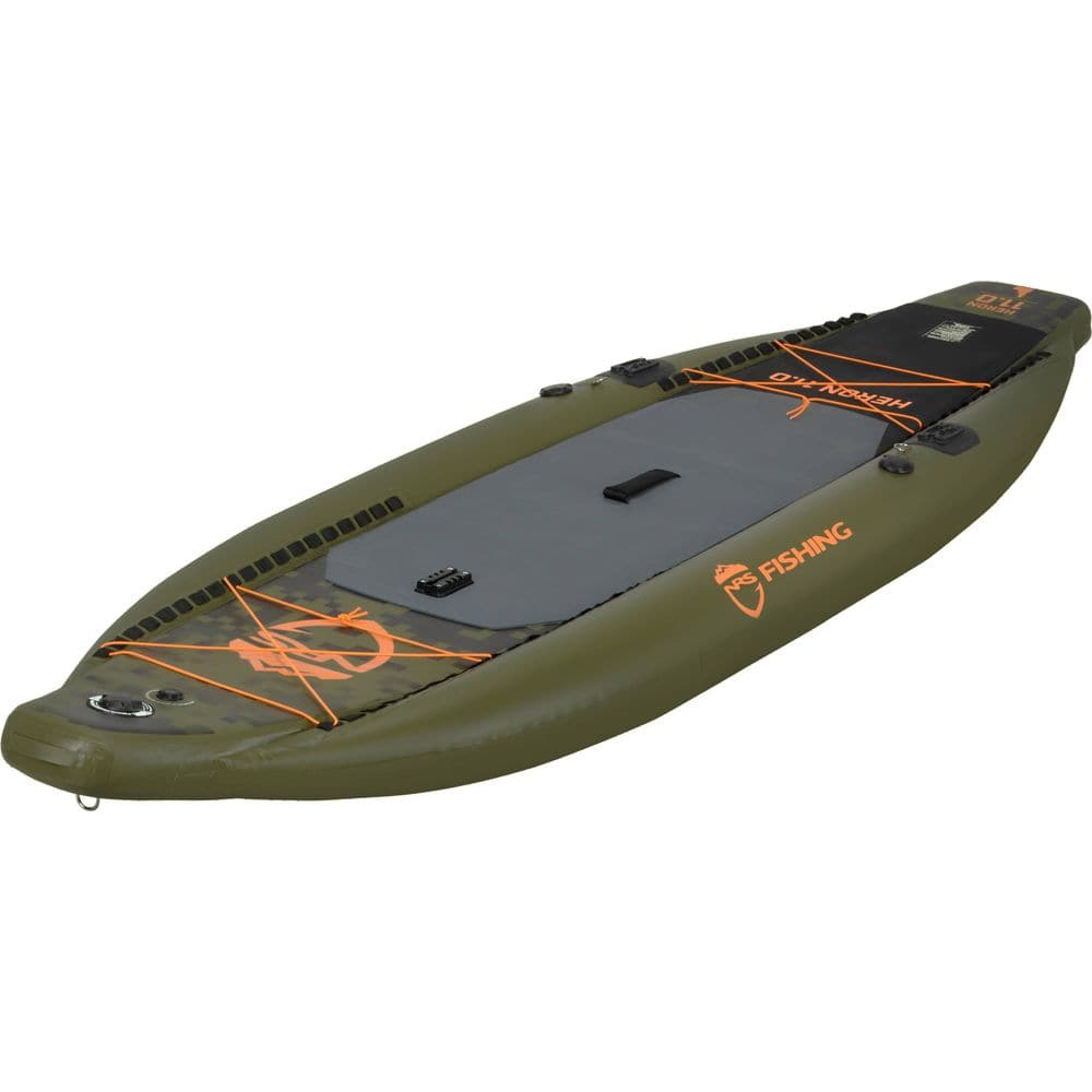 Featuring the Heron Fishing Inflatable 11' SUP Board inflatable sup manufactured by NRS shown here from a tenth angle.