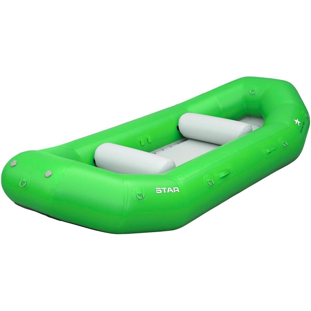 Featuring the STAR Outlaw Rafts raft manufactured by NRS shown here from an eighteenth angle.