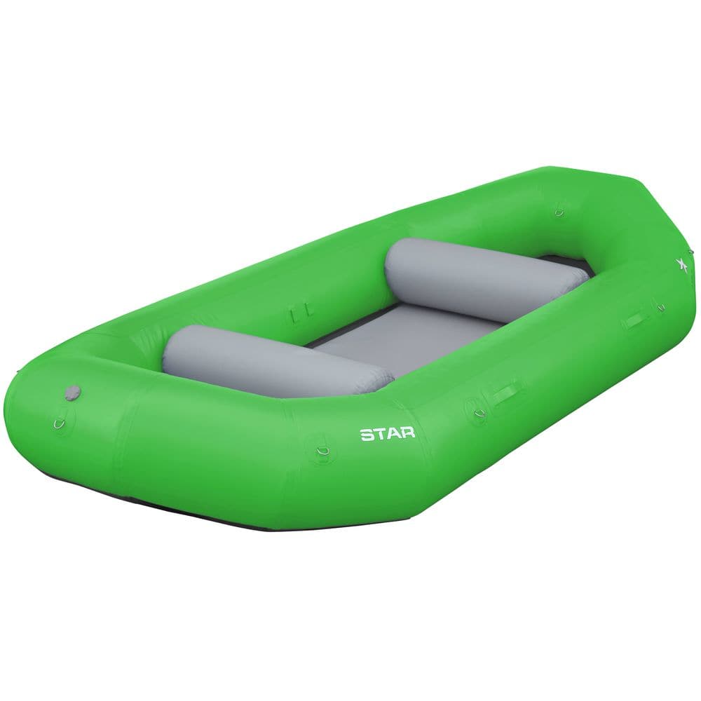Featuring the STAR Outlaw Rafts raft manufactured by NRS shown here from a twenty fourth angle.