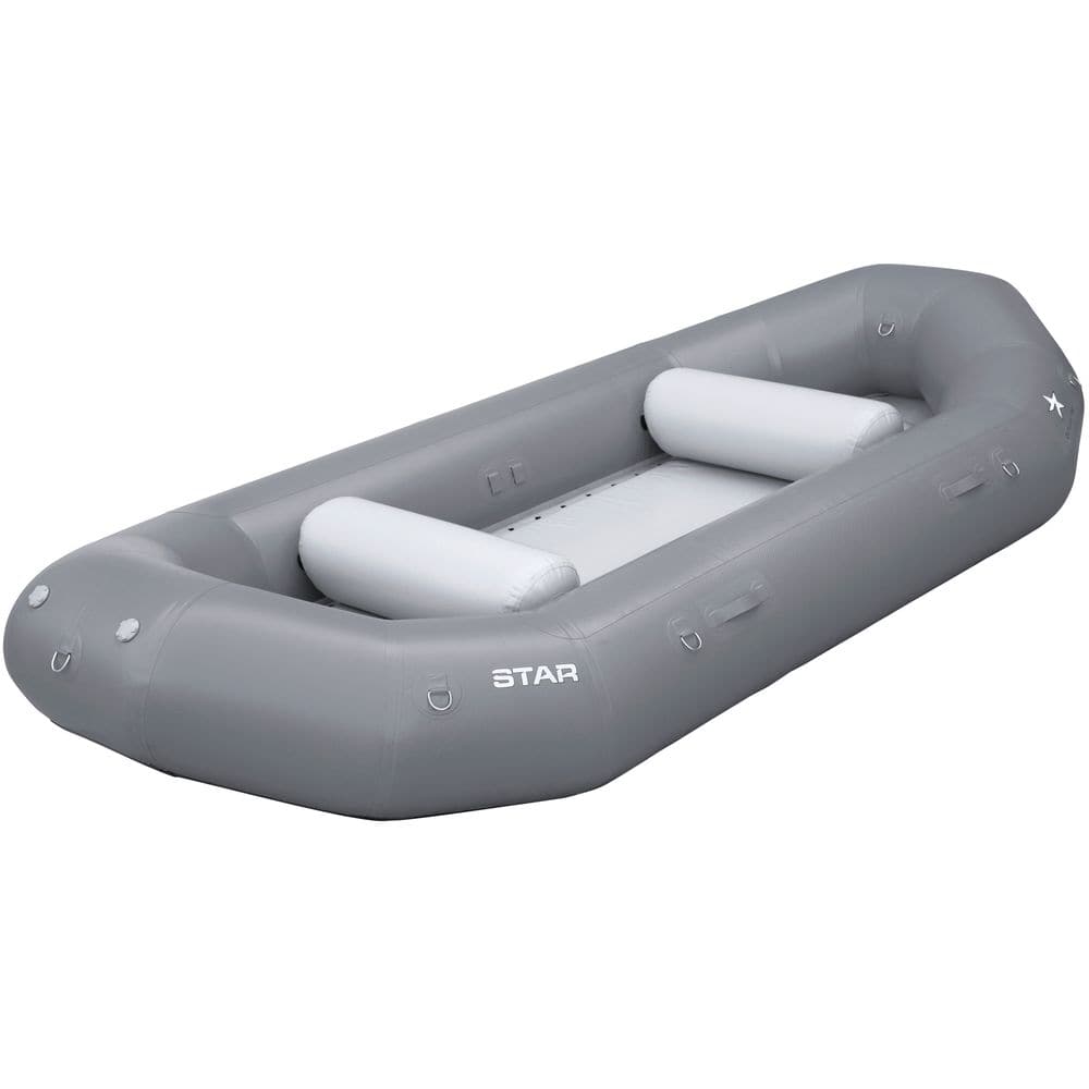 Featuring the STAR Outlaw Rafts raft manufactured by NRS shown here from a twenty third angle.