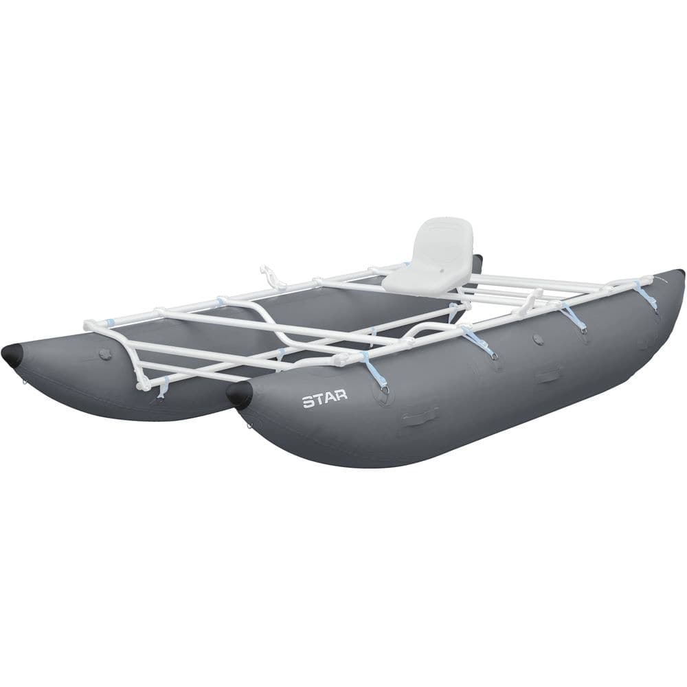 Featuring the STAR Kannah Cataraft cataraft, fishing cat, fishing raft manufactured by NRS shown here from a second angle.