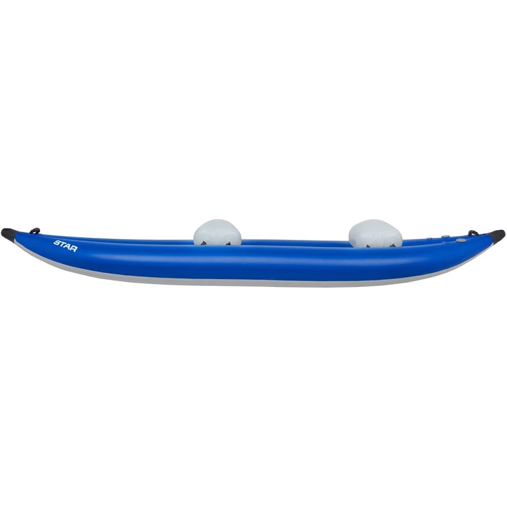 Featuring the STAR Outlaw Tandem Infatable Kayak ducky, inflatable kayak manufactured by NRS shown here from a fifth angle.