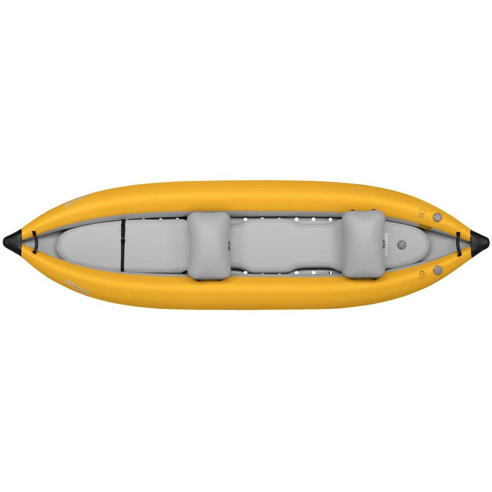 Featuring the STAR Outlaw Tandem Infatable Kayak ducky, inflatable kayak manufactured by NRS shown here from a tenth angle.