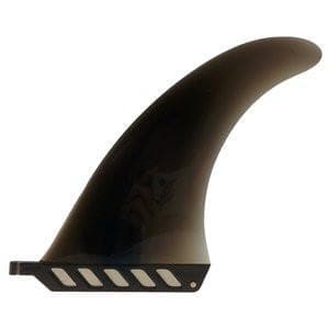 Featuring the 8in Flex Fin sup accessory, sup fin manufactured by SOL shown here from one angle.