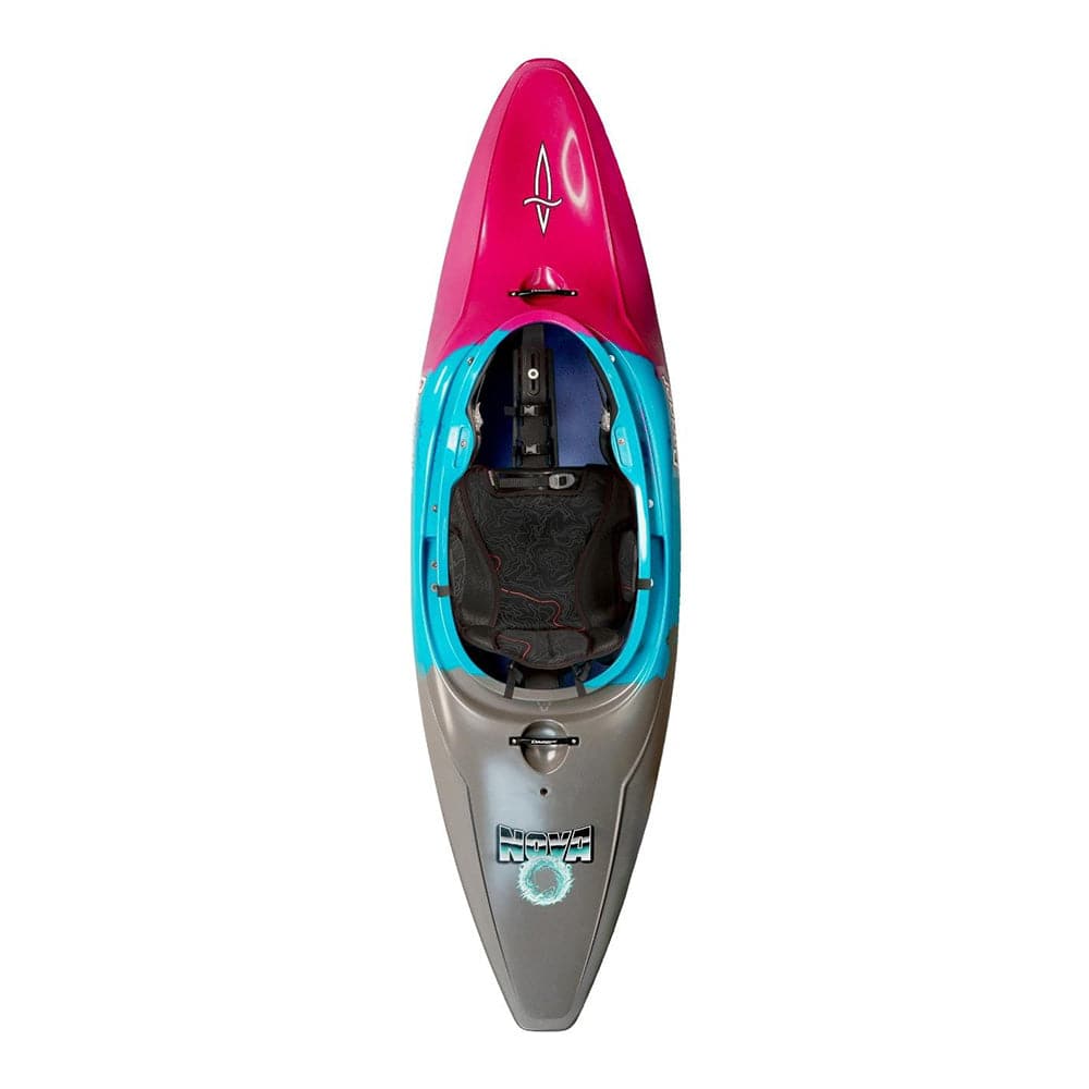 Featuring the Nova / Super Nova freestyle kayak, new manufactured by Dagger shown here from a fourth angle.