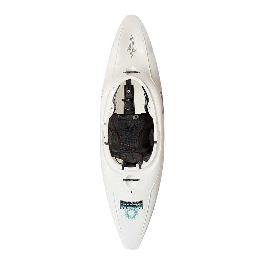 Featuring the Nova / Super Nova freestyle kayak, new manufactured by Dagger shown here from one angle.
