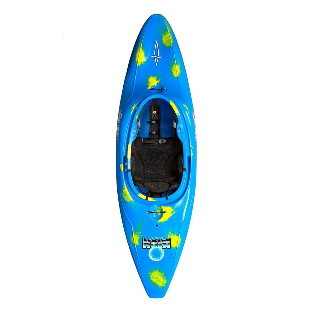 Featuring the Nova / Super Nova freestyle kayak, new manufactured by Dagger shown here from a seventh angle.
