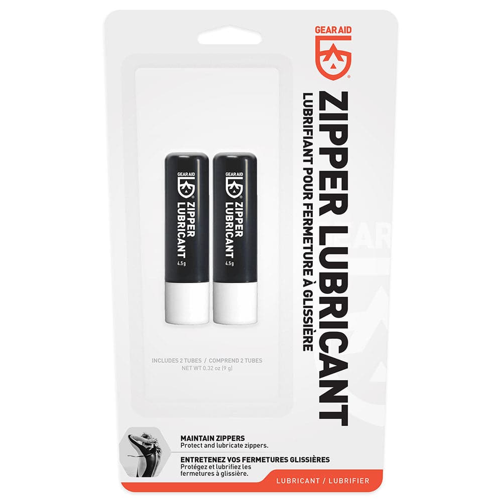 Featuring the Zipper Lubricant glue, kayak care, kayak repair, men's dry wear, women's dry wear, zipper care manufactured by NRS shown here from a second angle.