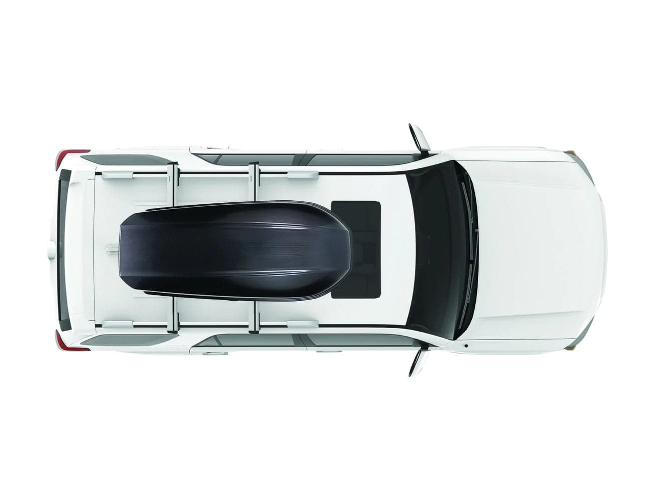 Featuring the Skybox 16 Carbonite cargo box, storage manufactured by Yakima shown here from a second angle.