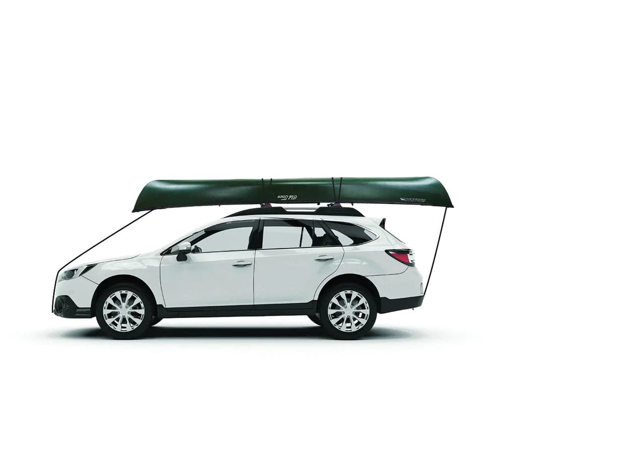 Featuring the KeelOver canoe accessory, transport manufactured by Yakima shown here from a second angle.