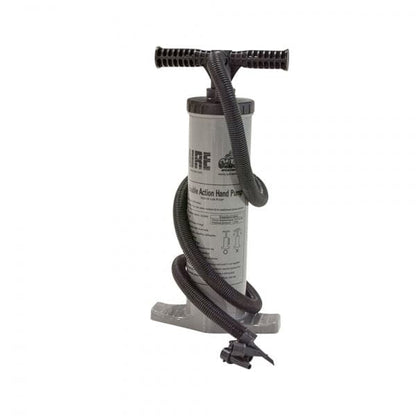 Featuring the Double Action Hand Pump ik accessory, ik pump, raft pump manufactured by AIRE shown here from one angle.