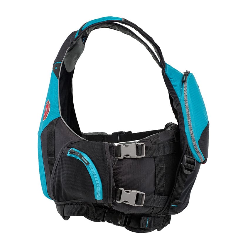 Featuring the Blue Jacket PFD men's pfd, women's pfd manufactured by Astral shown here from a third angle.
