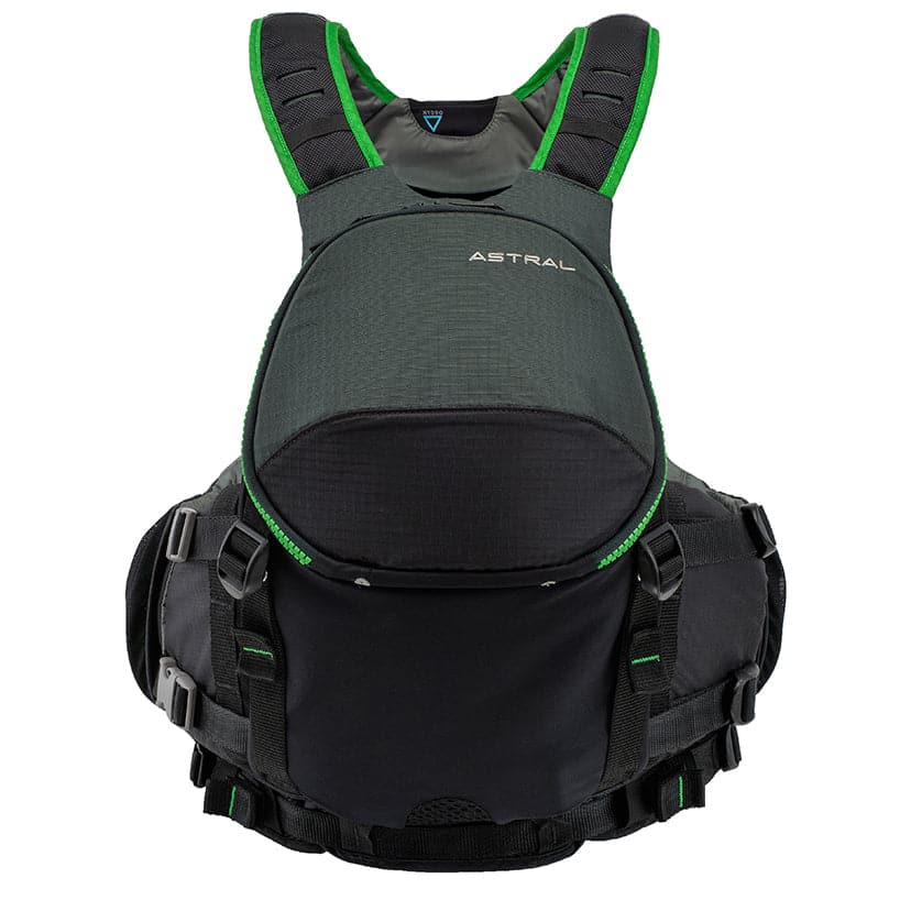 Featuring the Blue Jacket PFD men's pfd, women's pfd manufactured by Astral shown here from a fifth angle.