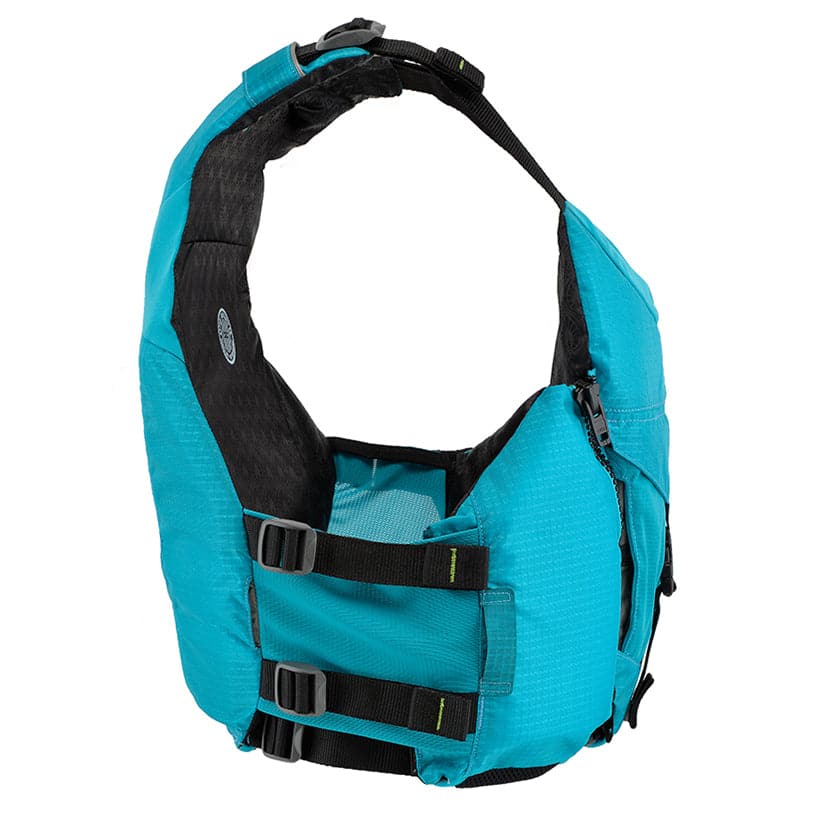 Featuring the Layla Women's PFD women's pfd manufactured by Astral shown here from a third angle.