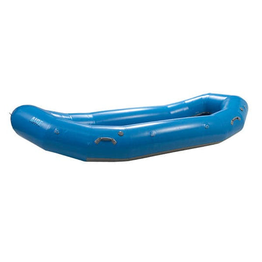 Featuring the E-Series Rafts raft manufactured by AIRE shown here from one angle.
